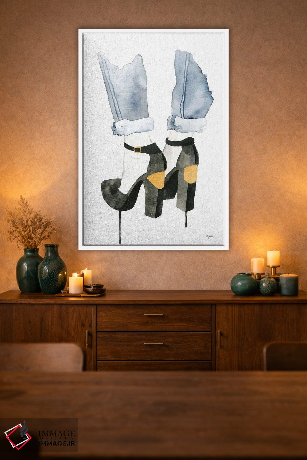 تابلو دکوراتیو پاشنه صفحه دار اثر کلسی مک نت - D1W