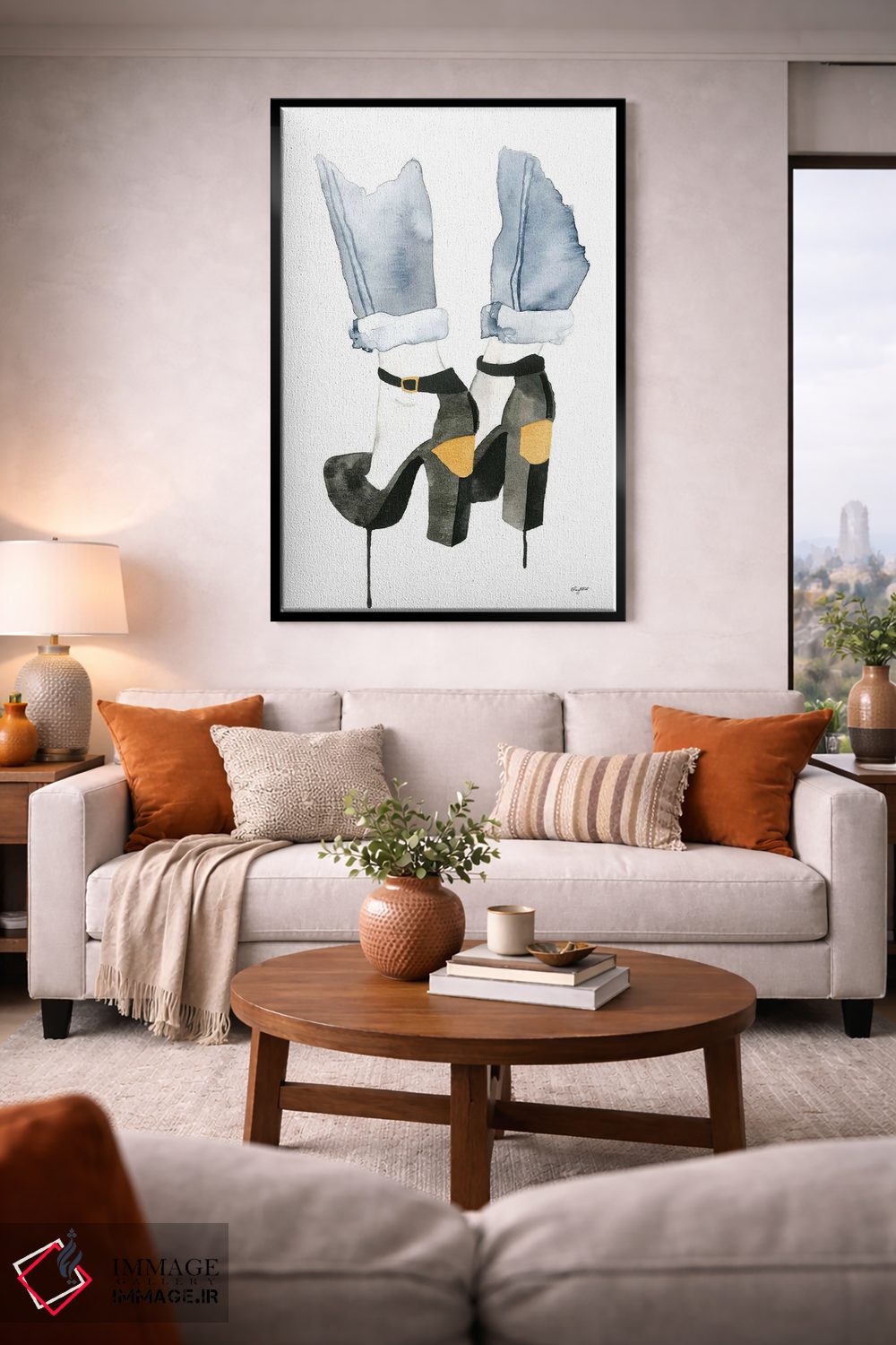 تابلو دکوراتیو پاشنه صفحه دار اثر کلسی مک نت - D2B