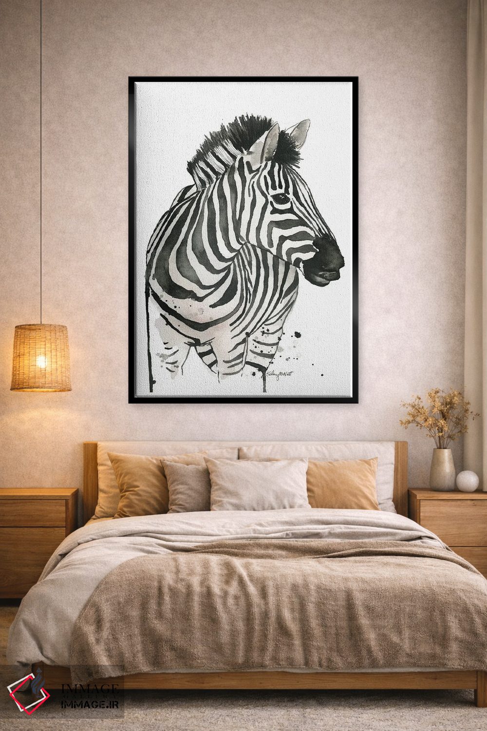 تابلو دکوراتیو گورخر اثر کلسی مک نت - D2B