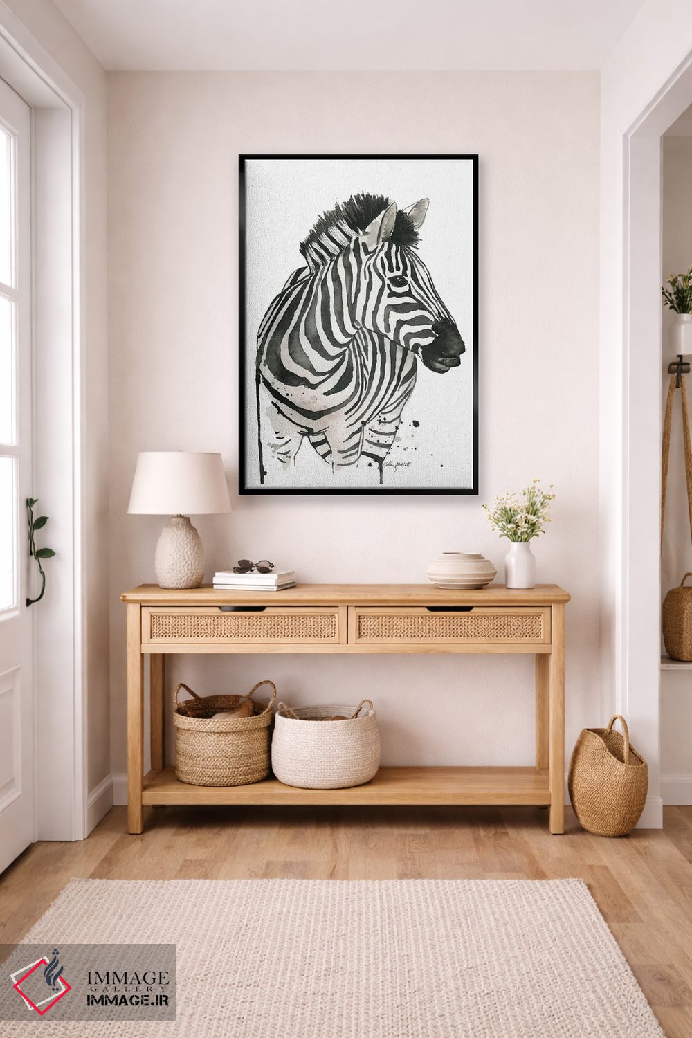 تابلو دکوراتیو گورخر اثر کلسی مک نت - D6B