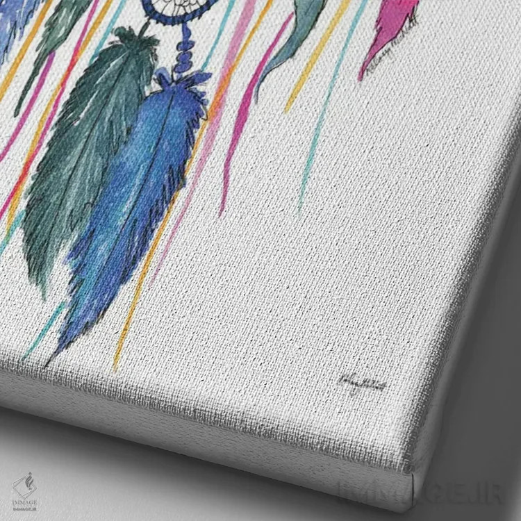 تابلو دکوراتیو دست ساز رویاگیر IX اثر کلسی مک نت - نمای نزدیک بافت بوم
