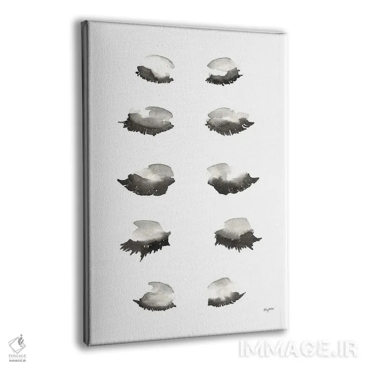 تابلو مینیمال ضربه زدن مژه اثر کلسی مک نت - نمای پرسپکتیو محصول