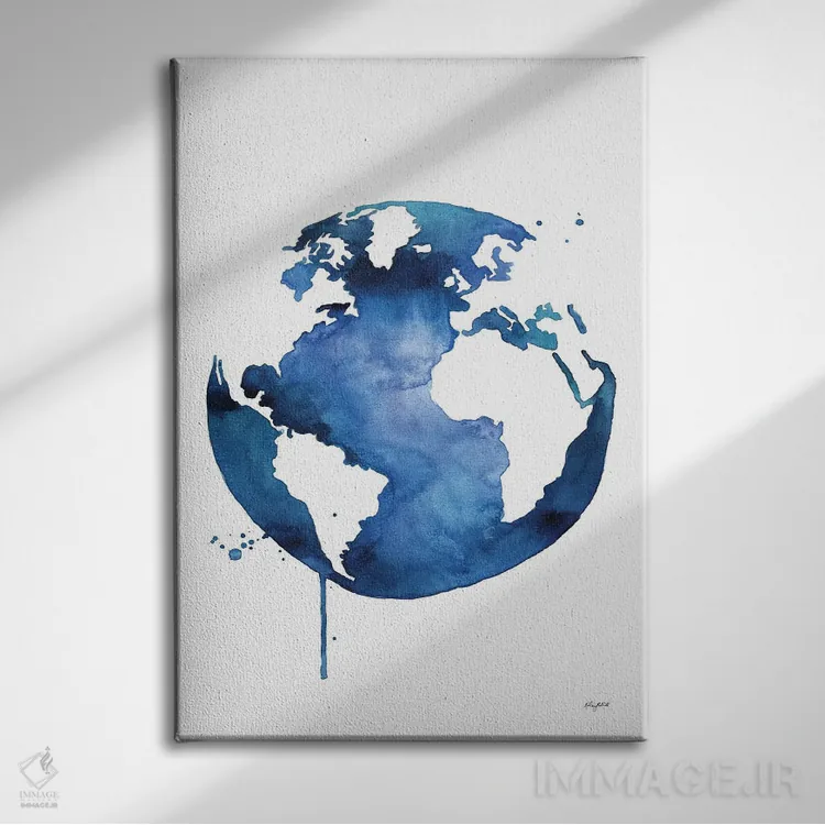 تابلو دکوراتیو روز زمین اثر کلسی مک نت - نمای روبهرو روی دیوار