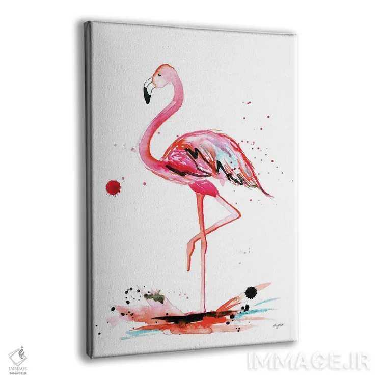 تابلو دکوراتیو فلامینگو اثر کلسی مک نت - نمای پرسپکتیو محصول