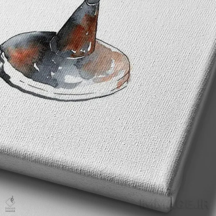 تابلو مینیمال اهل سفر اثر کلسی مک نت - نمای نزدیک بافت بوم