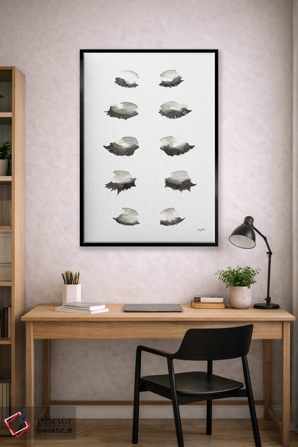 تابلو مینیمال ضربه زدن مژه اثر کلسی مک نت - D4B