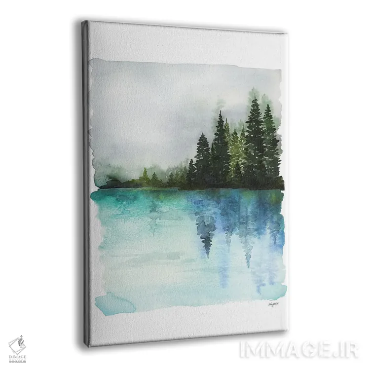 تابلو مینیمال آب های مه آلود اثر کلسی مک نت - نمای پرسپکتیو محصول