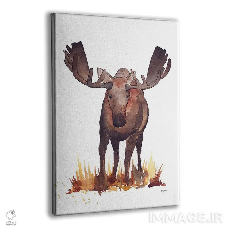 تابلو دکوراتیو گوزن شمالی اثر کلسی مک نت - نمای پرسپکتیو محصول