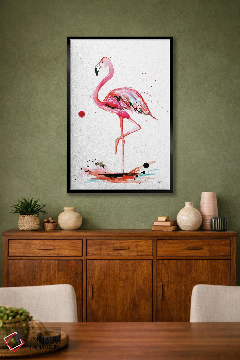 تابلو دکوراتیو فلامینگو اثر کلسی مک نت - D2B