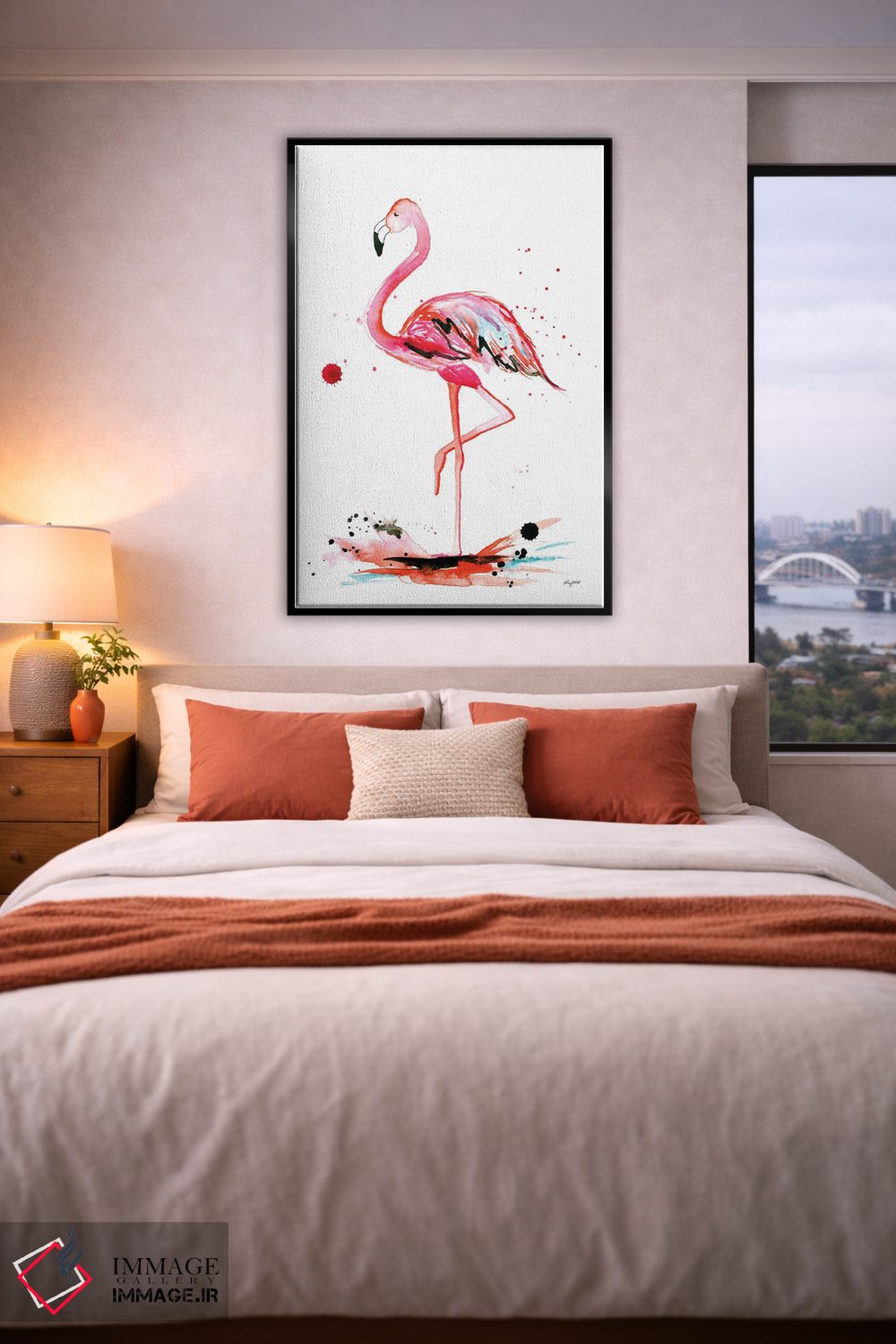تابلو دکوراتیو فلامینگو اثر کلسی مک نت - D4B