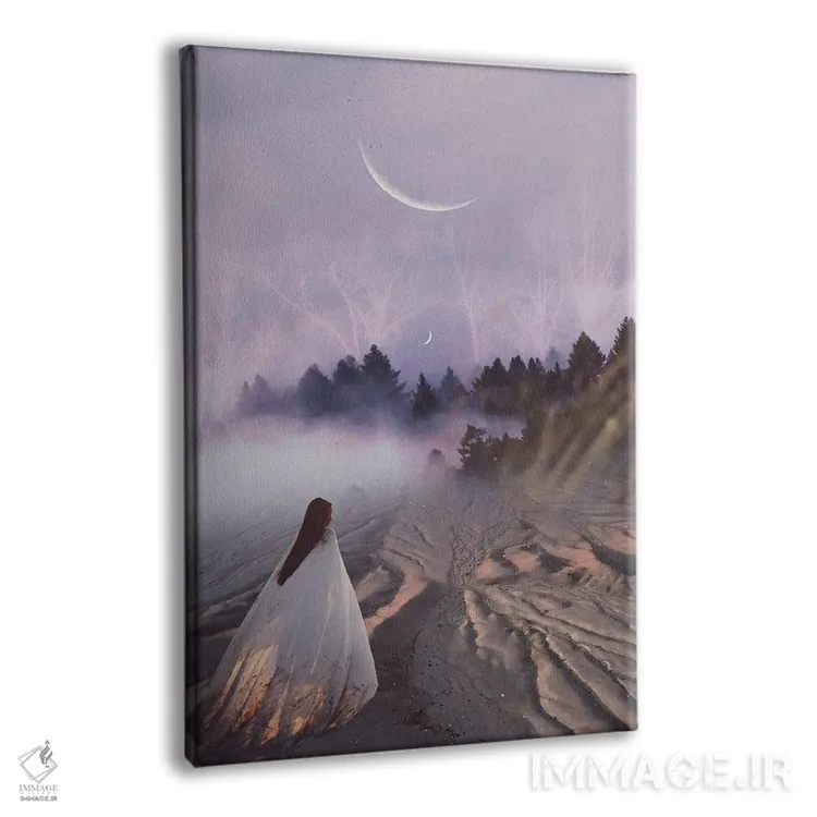 تابلو دکوراتیو اقامت کوتاه اثر مدنایت مون ویژوالز - نمای پرسپکتیو محصول