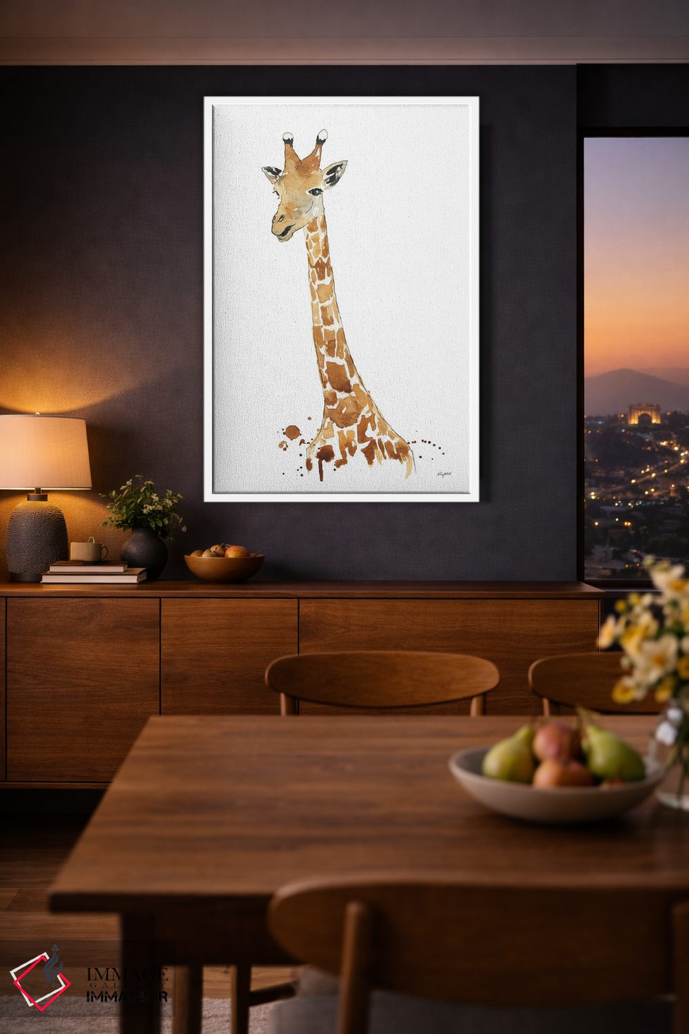 تابلو دکوراتیو زرافه اثر کلسی مک نت - D3W