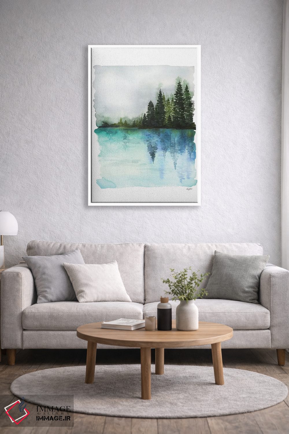 تابلو مینیمال آب های مه آلود اثر کلسی مک نت - D1W