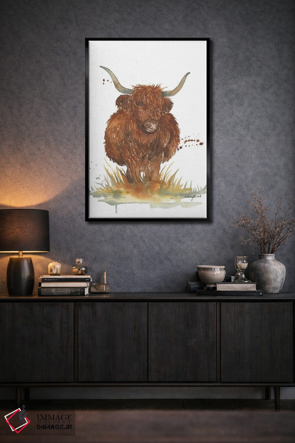 تابلو دکوراتیو گاو کوهستانی اثر کلسی مک نت - D2B