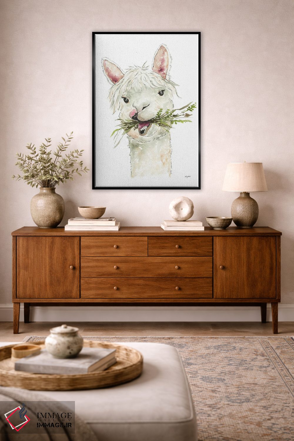 تابلو دکوراتیو لاما اثر کلسی مک نت - D5B