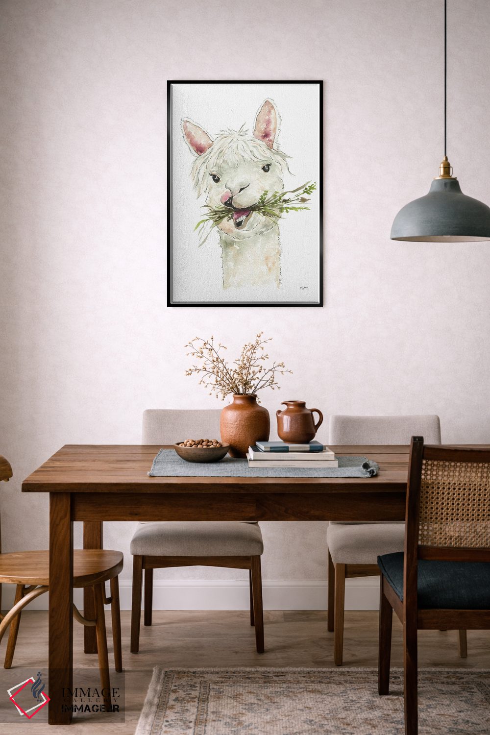 تابلو دکوراتیو لاما اثر کلسی مک نت - D6B