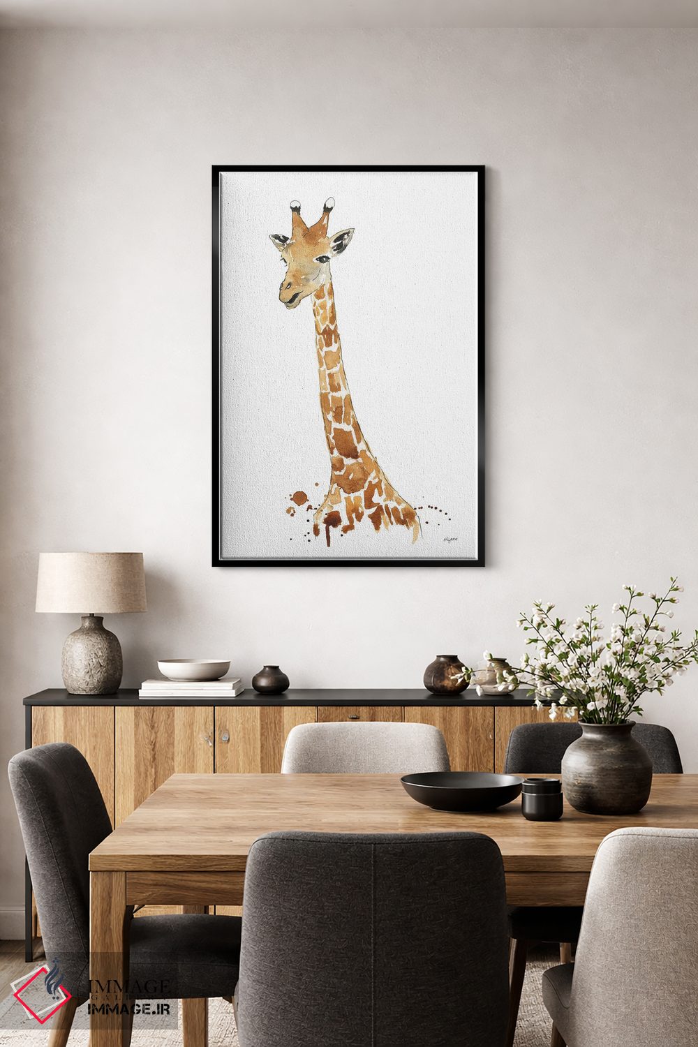 تابلو دکوراتیو زرافه اثر کلسی مک نت - D5B