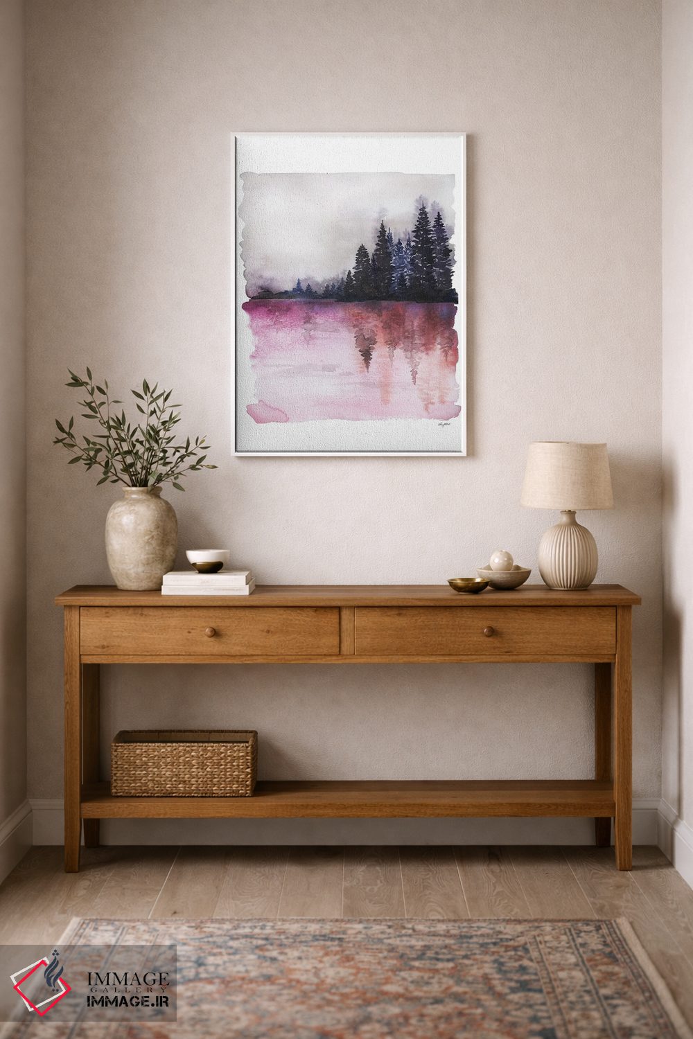 تابلو مینیمال آب های مه آلود ۲ اثر کلسی مک نت - D1W