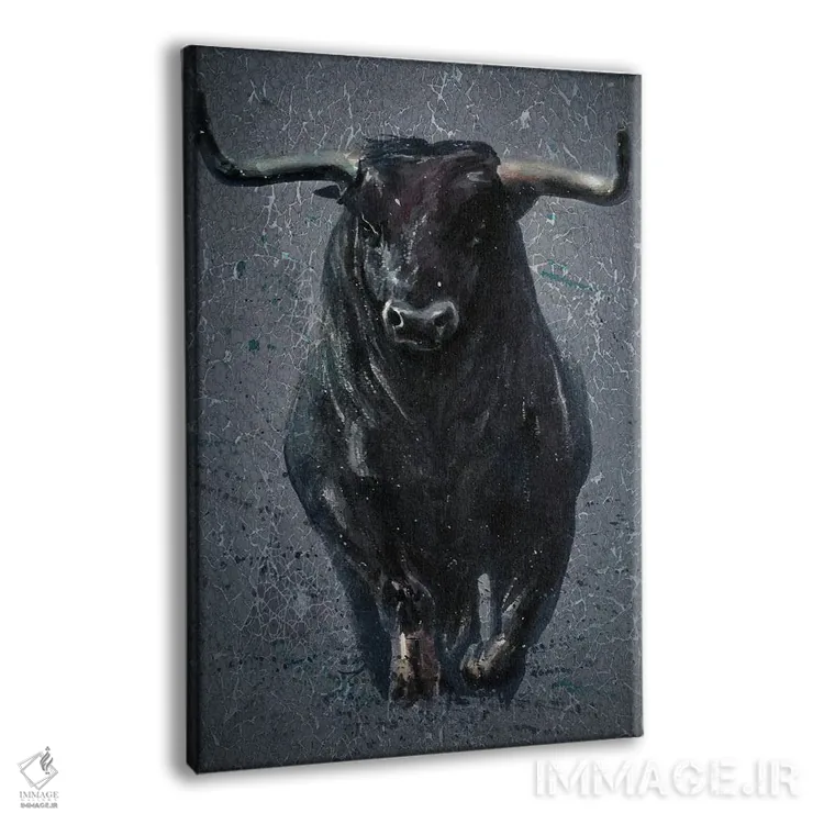 تابلو دکوراتیو بوفالو اثر کنستانتین کالینین - نمای پرسپکتیو محصول