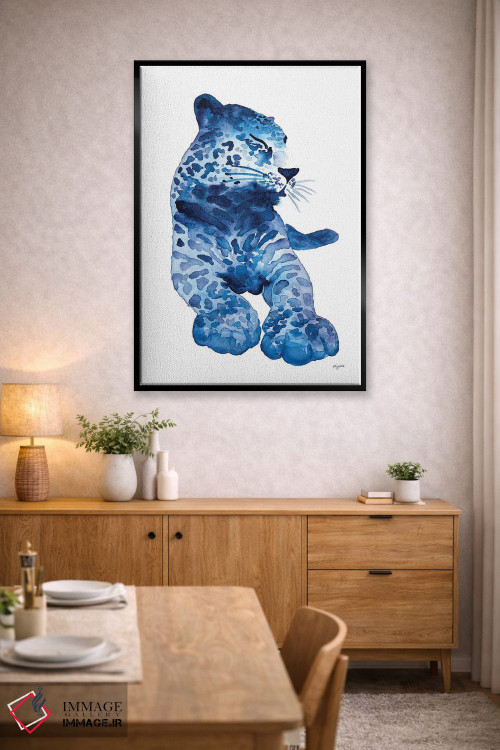تابلو دکوراتیو پلنگ دوست داشتنی اثر کلسی مک نت - D5B