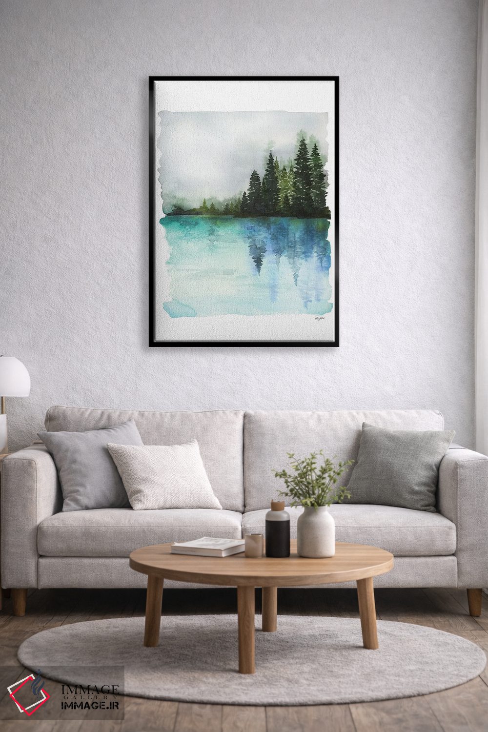 تابلو مینیمال آب های مه آلود اثر کلسی مک نت - D4B