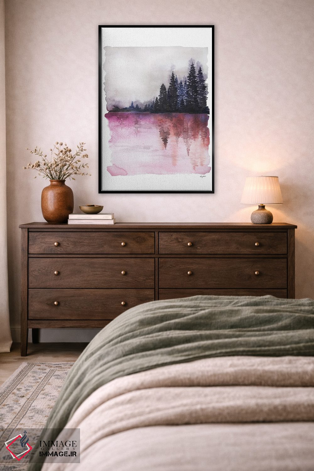 تابلو مینیمال آب های مه آلود ۲ اثر کلسی مک نت - D5B