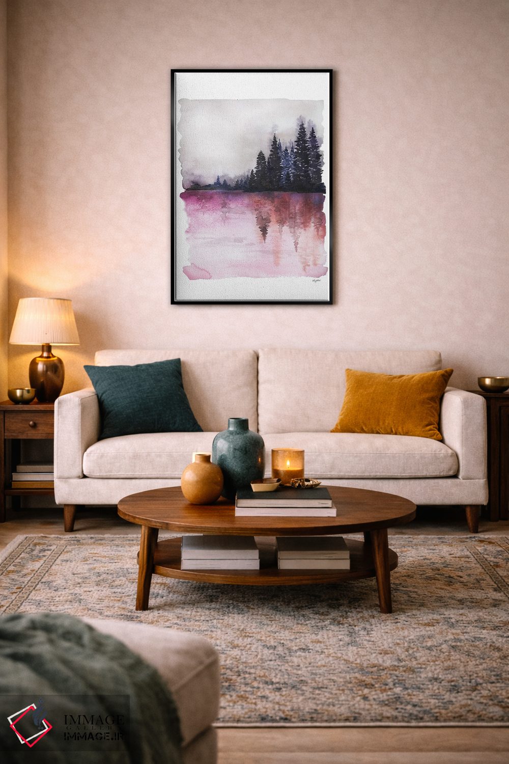 تابلو مینیمال آب های مه آلود ۲ اثر کلسی مک نت - D6B