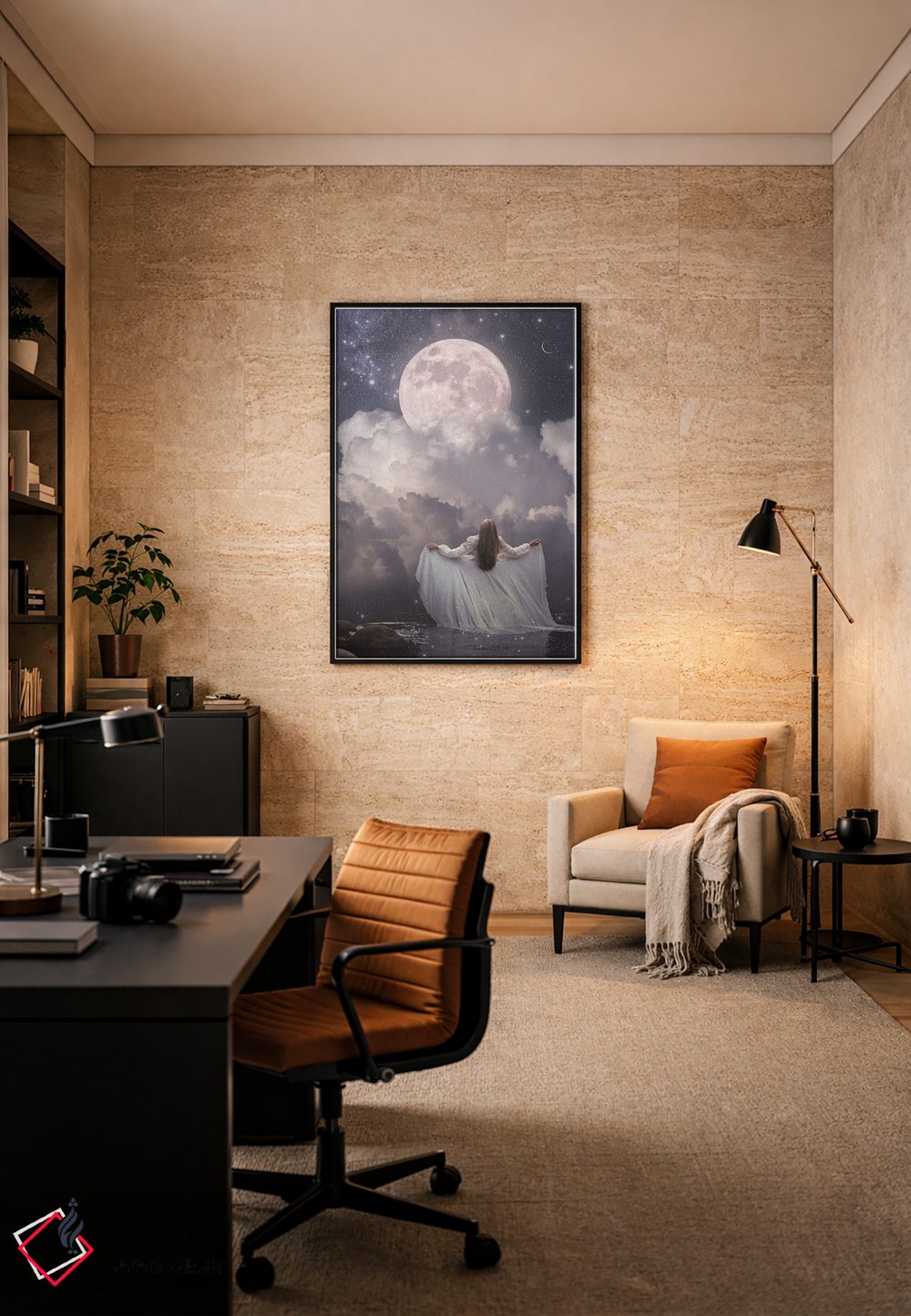 تابلو دکوراتیو فصل سرطان اثر مدنایت مون ویژوالز - D6B