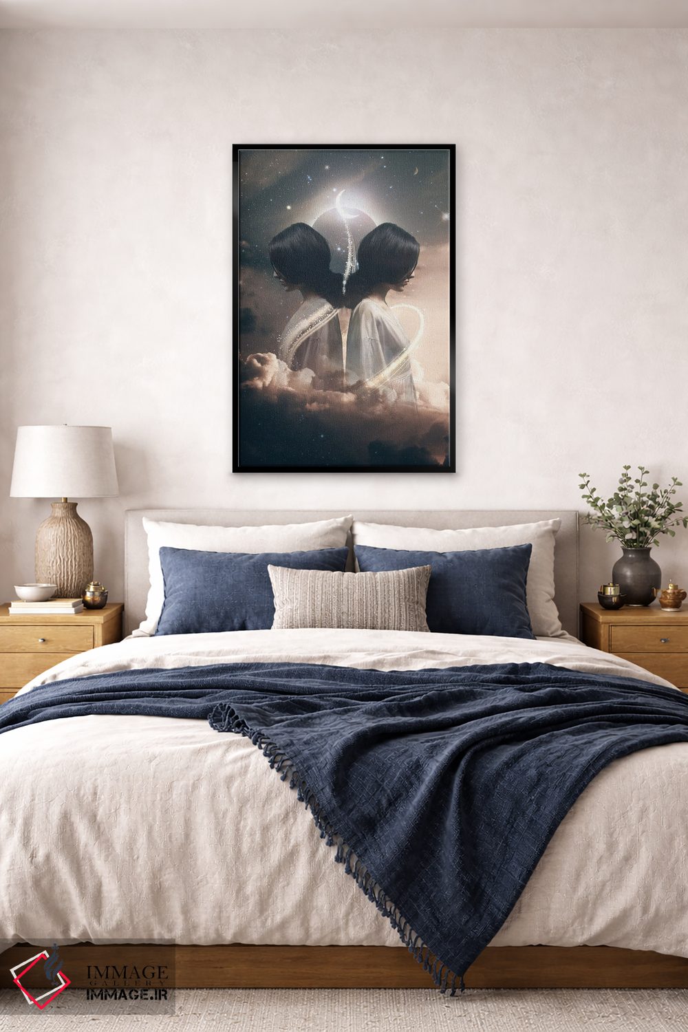 تابلو دکوراتیو ماه نو در برج جوزا اثر مدنایت مون ویژوالز - D5B