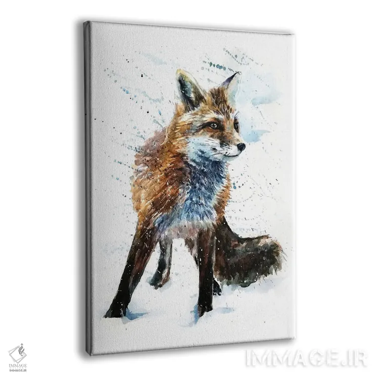 تابلو دکوراتیو روباه IV اثر کنستانتین کالینین - نمای پرسپکتیو محصول