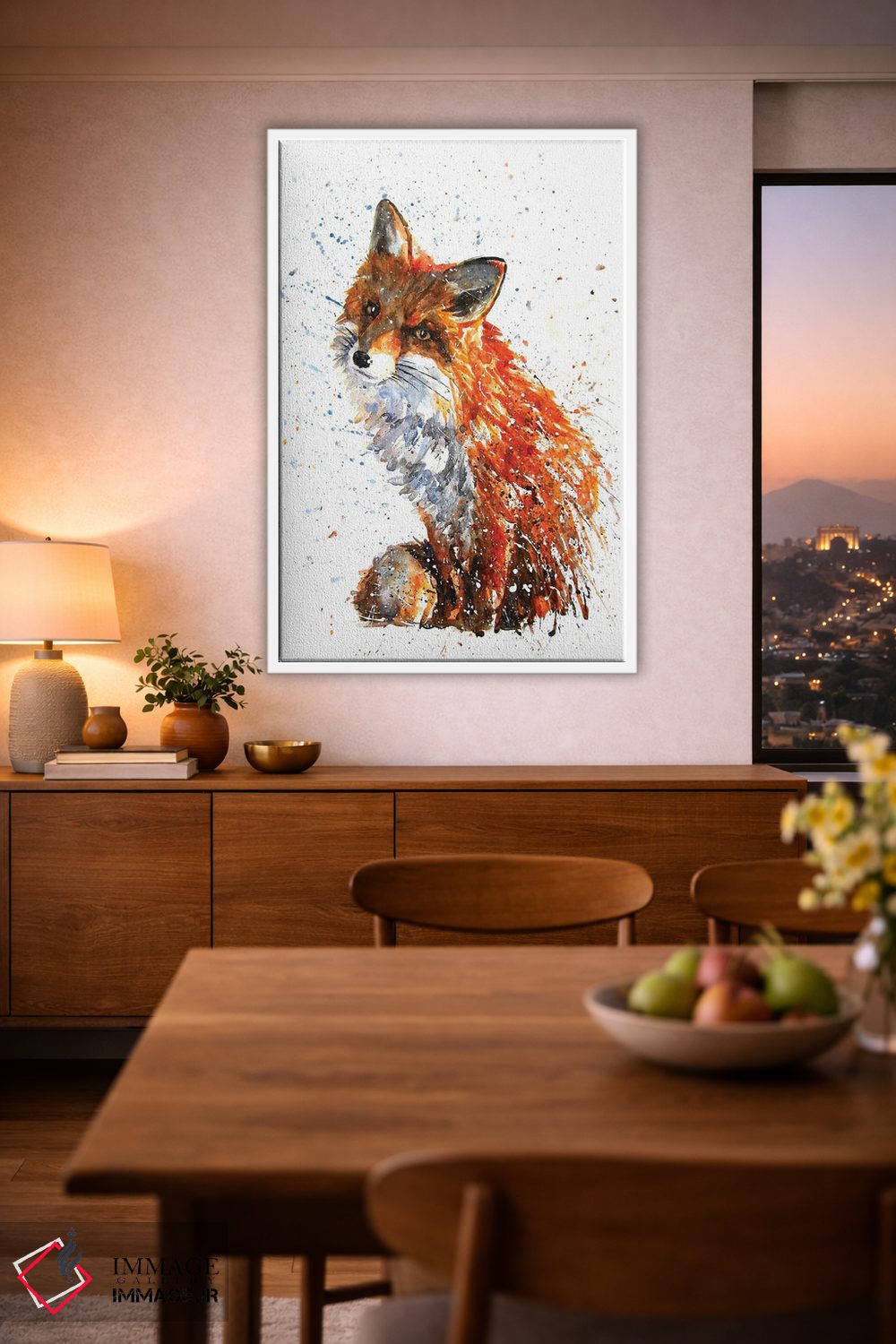 تابلو دکوراتیو روباه III اثر کنستانتین کالینین - D1W