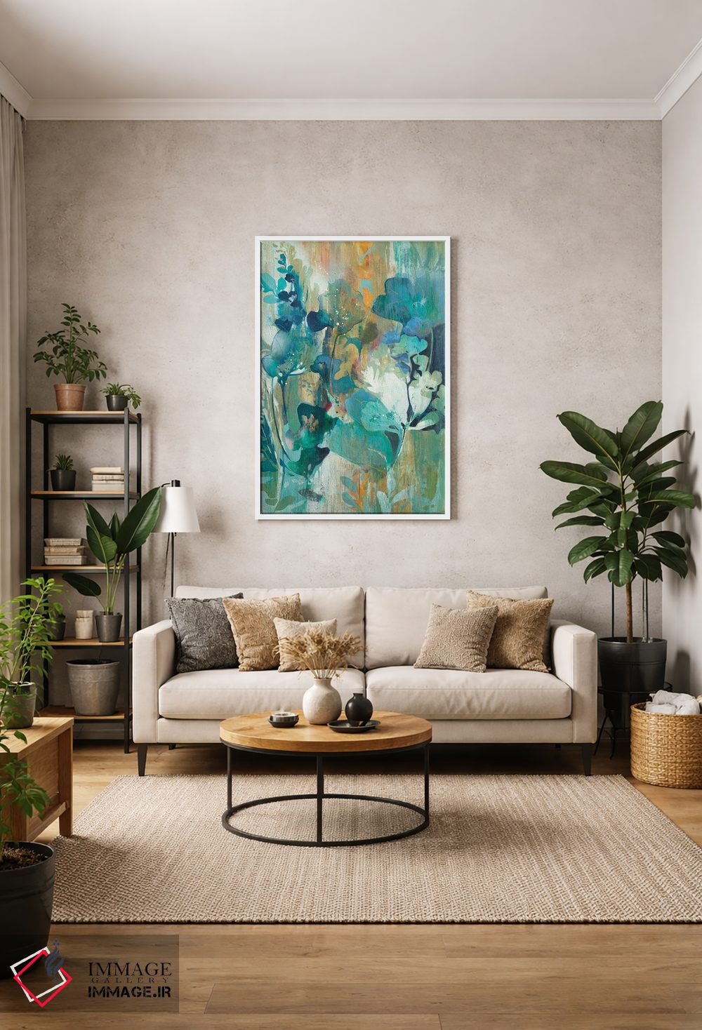 تابلو انتزاعی توهم گیاهی اثر کی. ناری - D1W