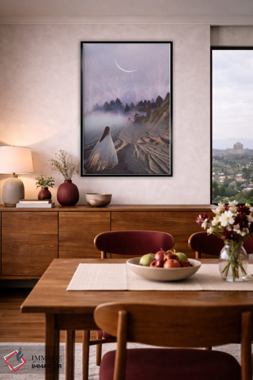 تابلو دکوراتیو اقامت کوتاه اثر مدنایت مون ویژوالز - D3B