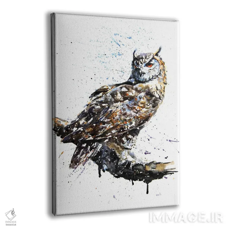 تابلو دکوراتیو جغد II اثر کنستانتین کالینین - نمای پرسپکتیو محصول