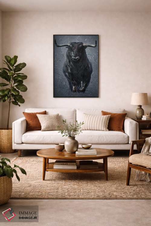 تابلو دکوراتیو بوفالو اثر کنستانتین کالینین - D5B