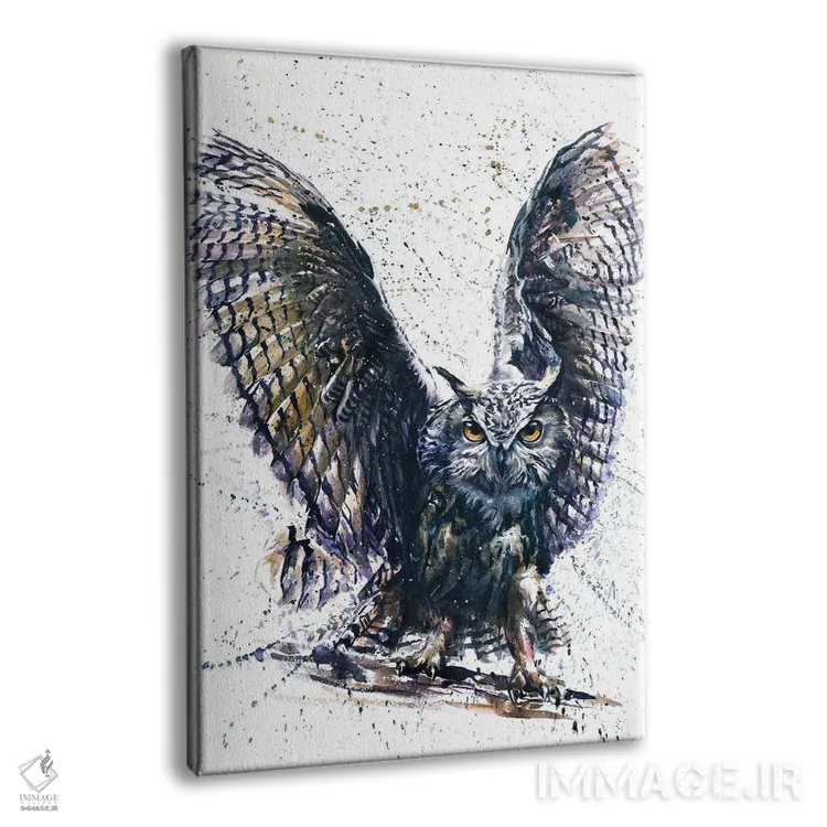 تابلو دکوراتیو جغد III اثر کنستانتین کالینین - نمای پرسپکتیو محصول