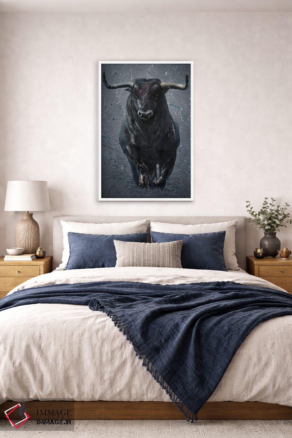 تابلو دکوراتیو بوفالو اثر کنستانتین کالینین - D6W