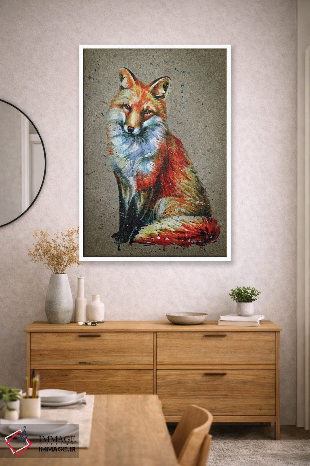 تابلو دکوراتیو روباه اثر کنستانتین کالینین - D1W