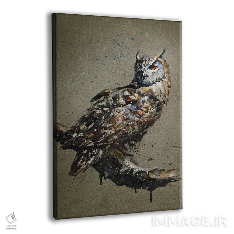 تابلو دکوراتیو جغد اثر کنستانتین کالینین - نمای پرسپکتیو محصول