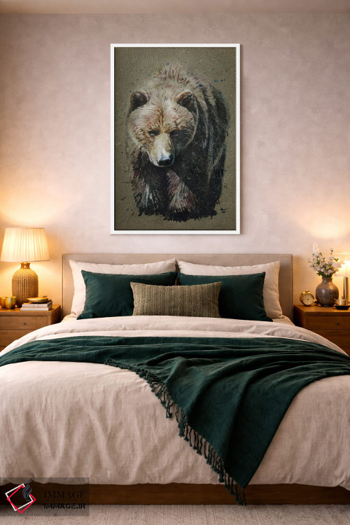 تابلو دکوراتیو خرس اثر کنستانتین کالینین - D1W