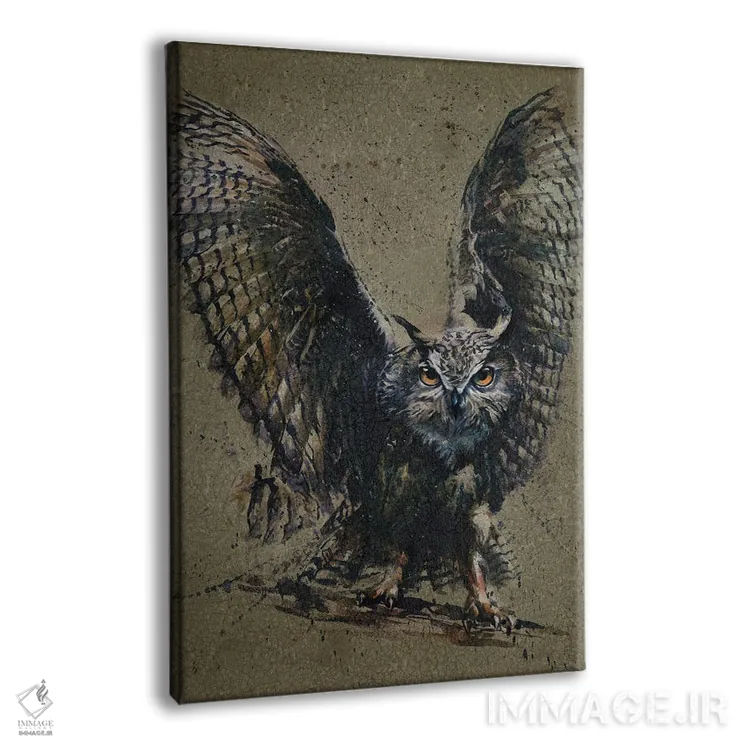 تابلو دکوراتیو جغد اثر کنستانتین کالینین - نمای پرسپکتیو محصول