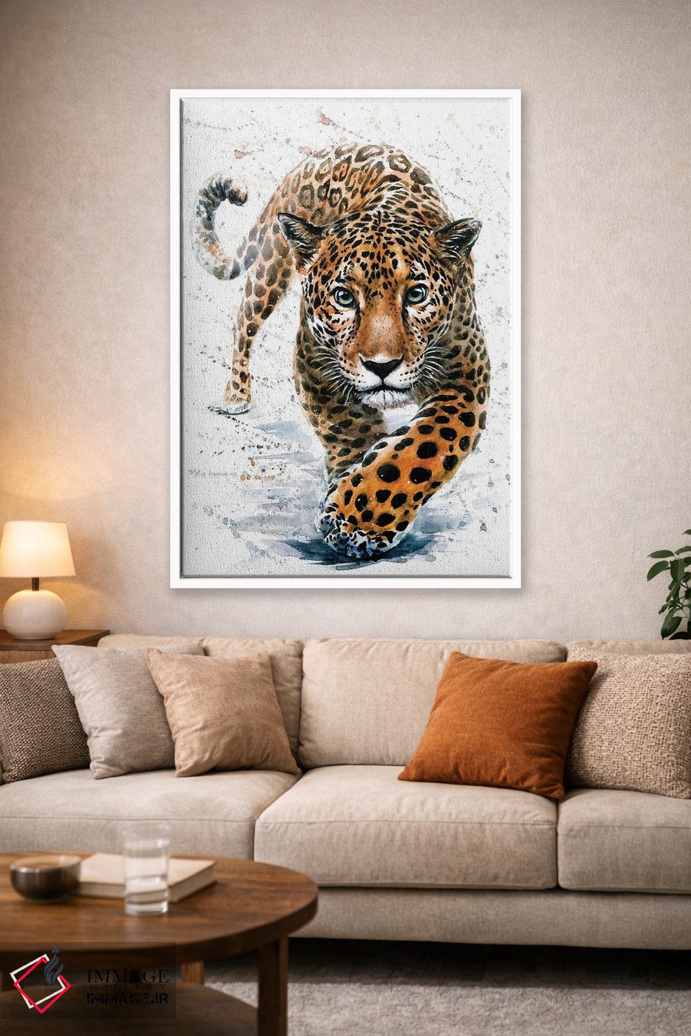 تابلو دکوراتیو یوزپلنگ آمریکایی اثر کنستانتین کالینین - D1W