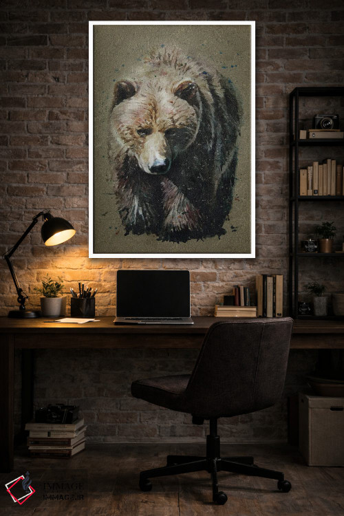 تابلو دکوراتیو خرس اثر کنستانتین کالینین - D3W