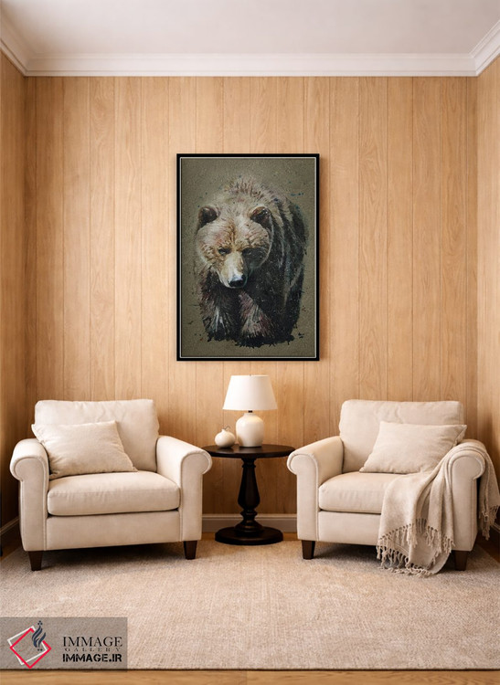 تابلو دکوراتیو خرس اثر کنستانتین کالینین - D4B