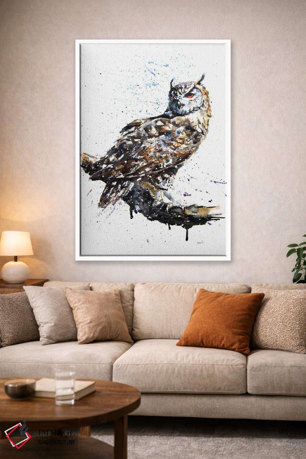 تابلو دکوراتیو جغد II اثر کنستانتین کالینین - D1W