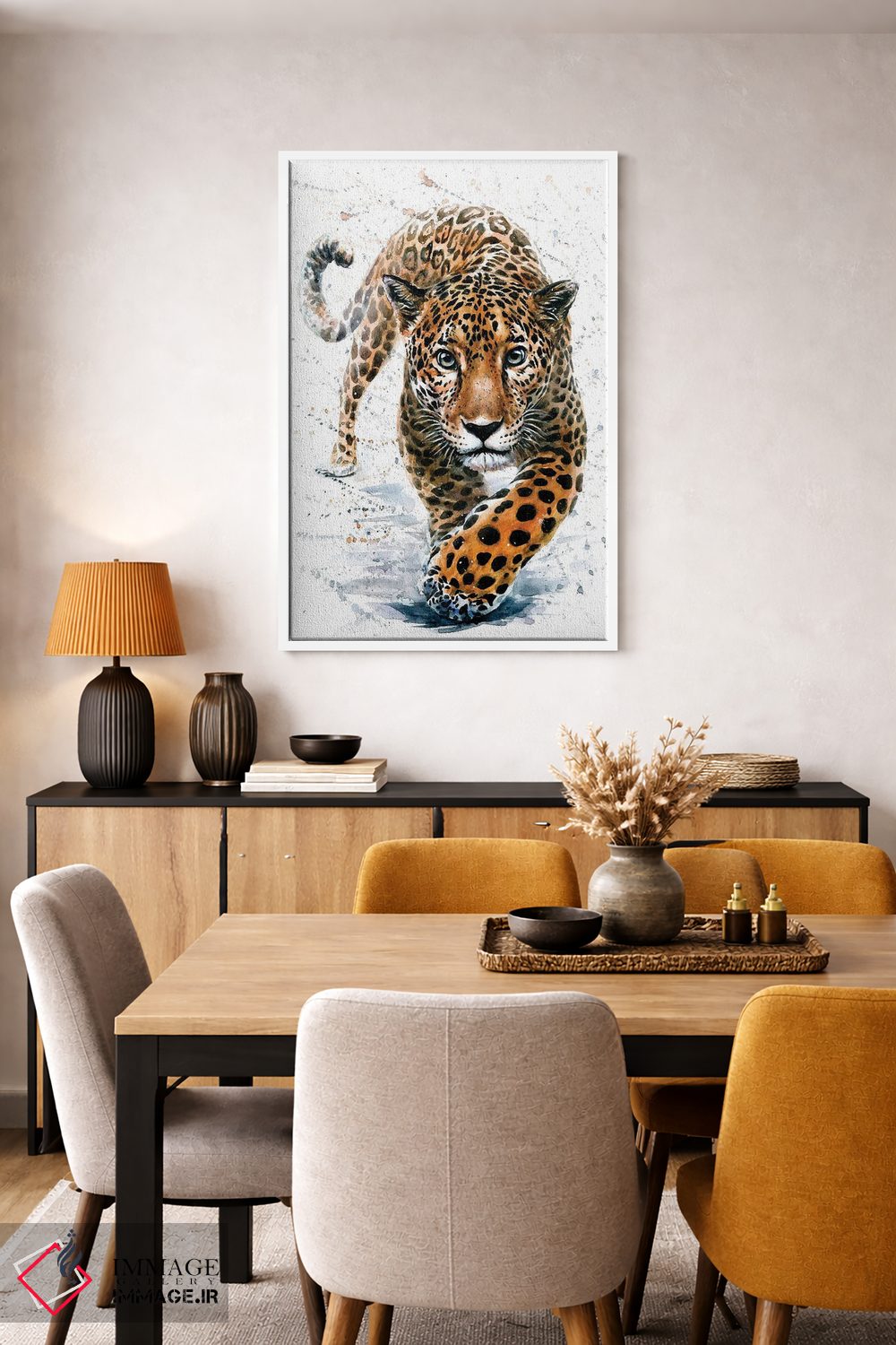 تابلو دکوراتیو یوزپلنگ آمریکایی اثر کنستانتین کالینین - D5W