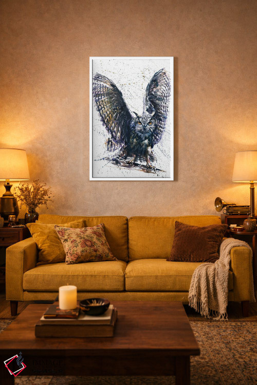 تابلو دکوراتیو جغد III اثر کنستانتین کالینین - D2W