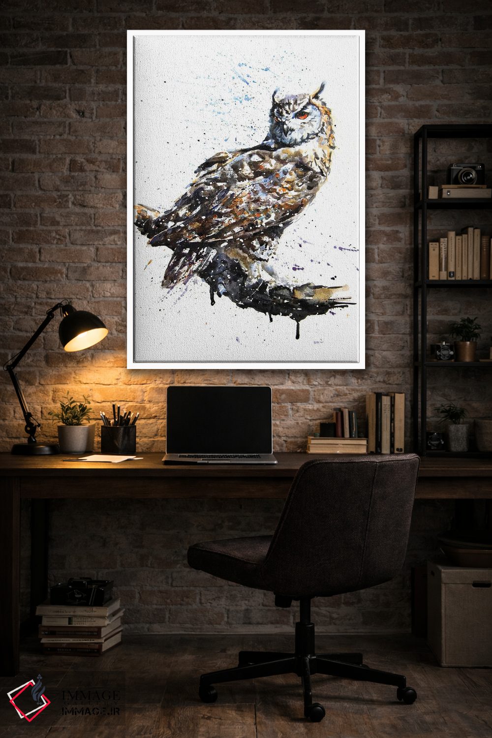 تابلو دکوراتیو جغد II اثر کنستانتین کالینین - D3W