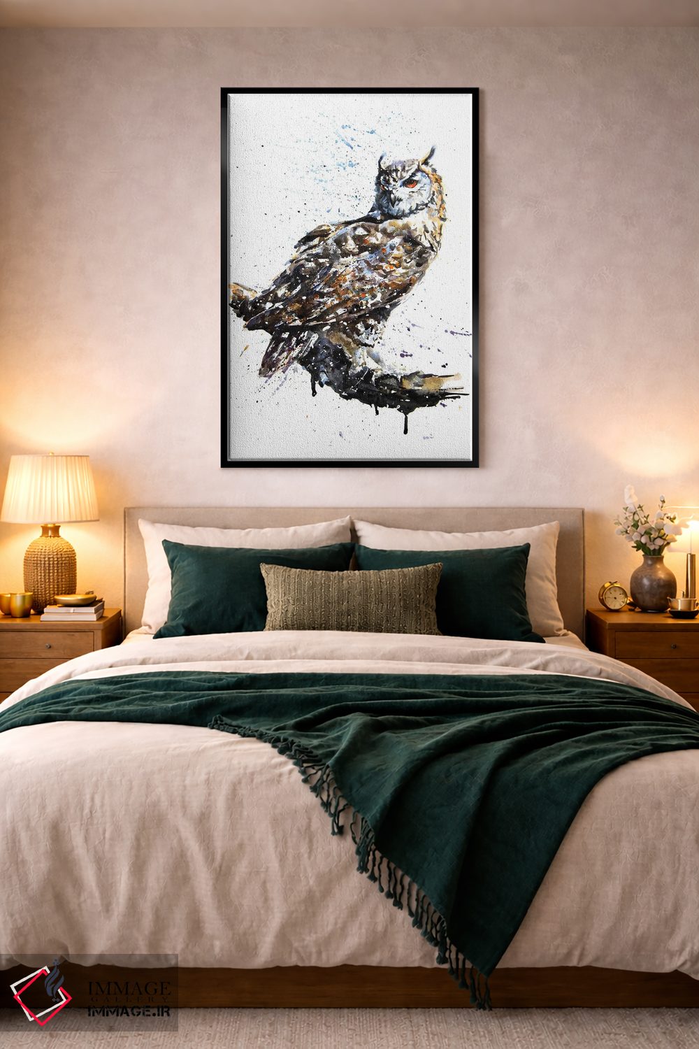 تابلو دکوراتیو جغد II اثر کنستانتین کالینین - D4B