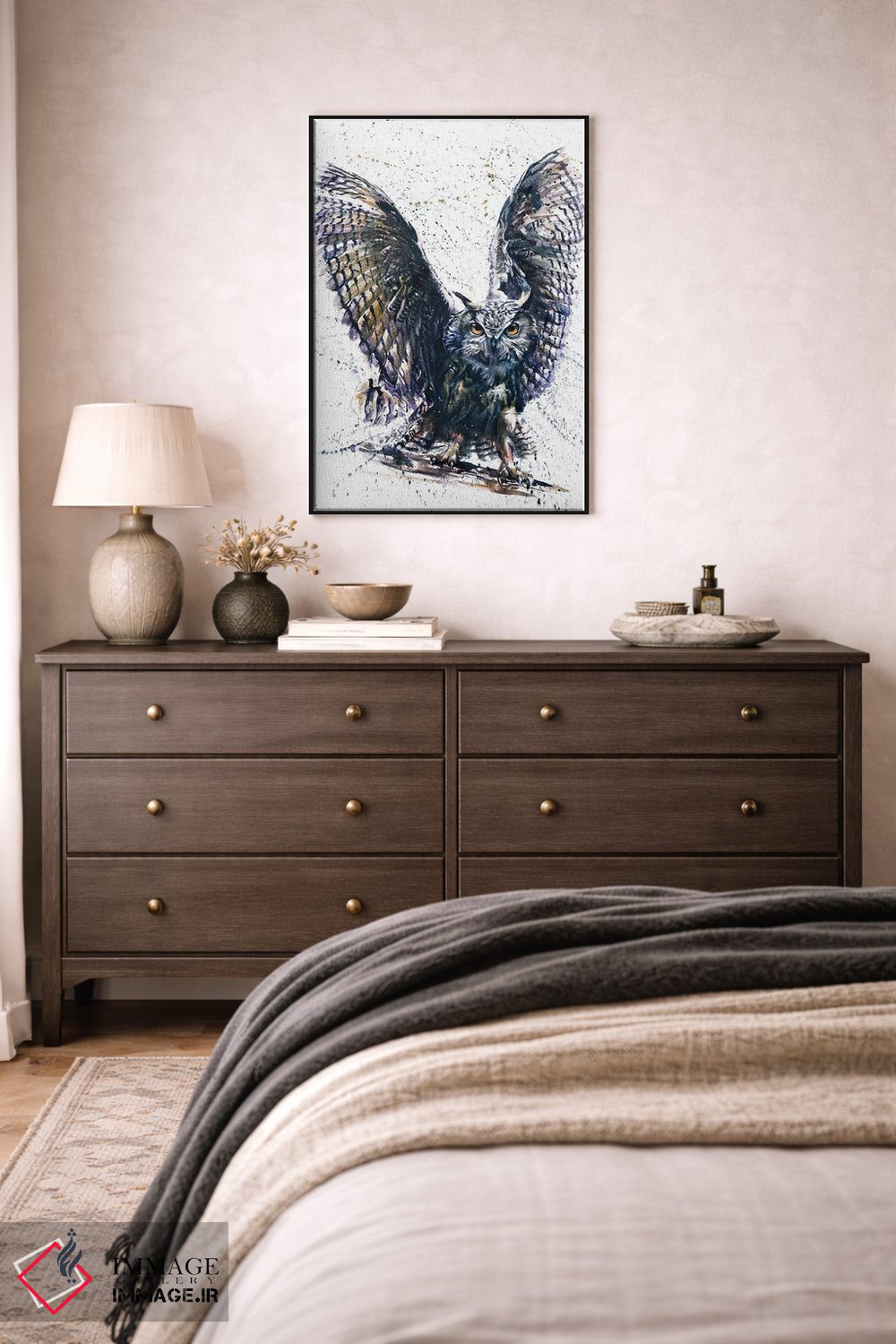 تابلو دکوراتیو جغد III اثر کنستانتین کالینین - D4B